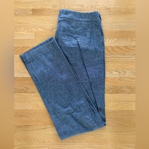 J. Crew Womens Belmarin City Fit Chambray Pants